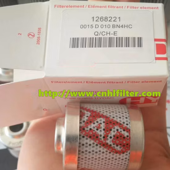 Китайский производитель запасных частей Hyd 0015D010bn4hc 1268221 Масляный фильтр Гидравлический картридж Масляный фильтр для паровой турбины